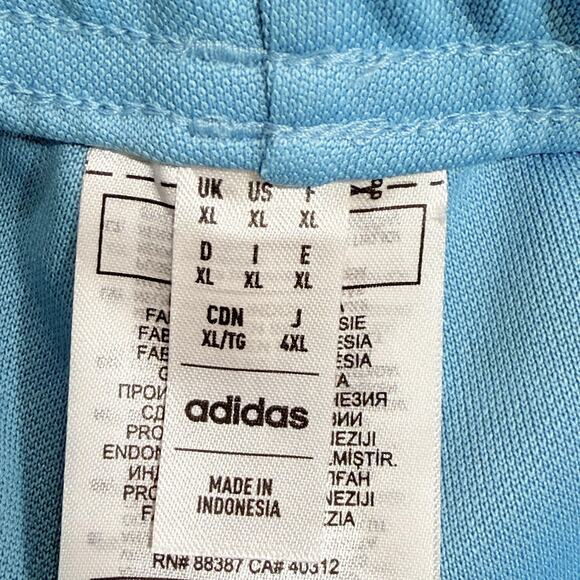 Adidas Track Pants Mens XL Blue AEROREADY Entrada Training Tapered 3 Stripe - Picture 6 of 12